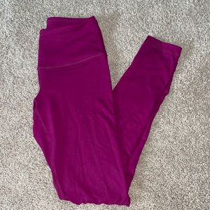 90 degree pink full length leggings